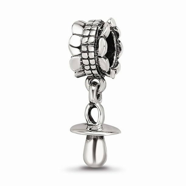 Sterling Silver Oxidized Reflections Family of 3 Bead Sterling Silver Oxidized Reflections Family of 3 Bead